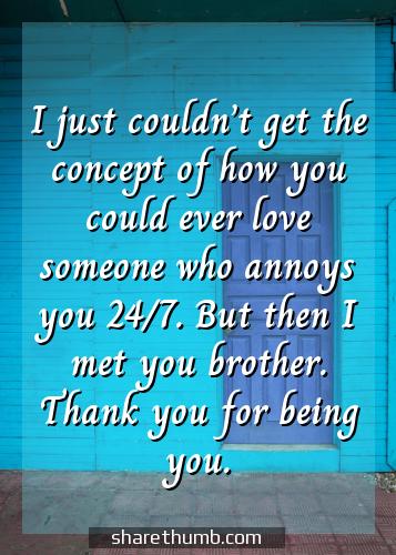 thank you for being a good brother quotes